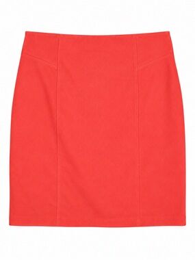 Thalian Light Coral Pencil Skirt Back Zip Knee Length Women’s Small